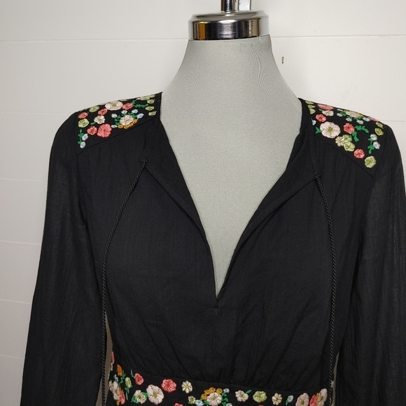 TORY Burch Fleur embroidered boho tunic 4 - Picture 3 of 16